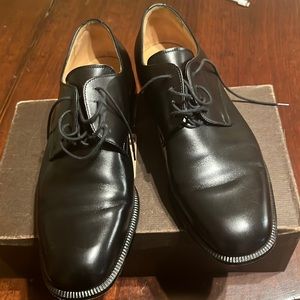 Bally Men size 8 Black Dress Shoe